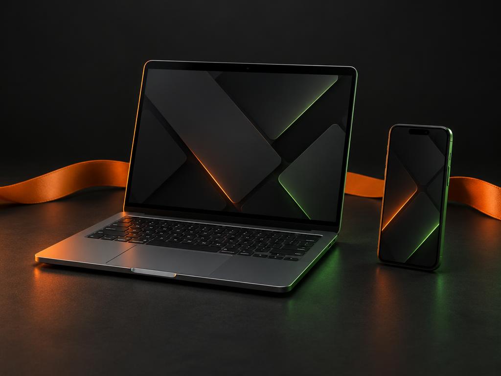 Laptop and phone illustrating account access