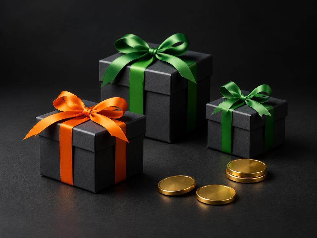 Gift boxes illustrating promotions